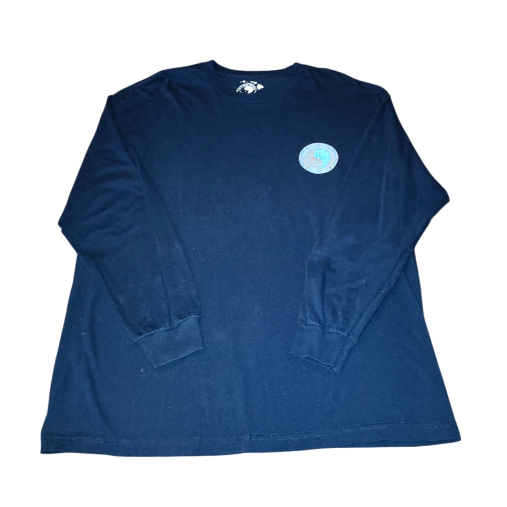 T&C Surf Designs Navy Blue‎ Long Sleeve Shirt with Logo Men's XL